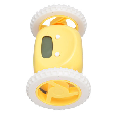 Extra Loud Alarm Clock with Wheels Easy to Set Cute Vibrating Digital for Heavy Sleepers