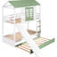 Lit superposé simple surdimensionné avec glissière maniable et lit gigogne en blanc + - Augmente la valeur de divertissement de la chambre à coucher modifiables pour créer un look de chambre à coucher distinctif