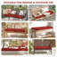 Coussin de banc d'extérieur 36 po x 18 po x 3 po Coussins de siège intérieur et extérieur-163530424-163530381