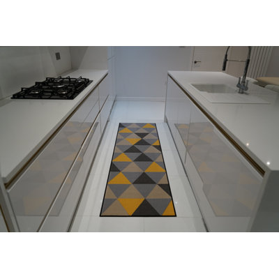 Yeprad Non-Slip Geometric Doormat