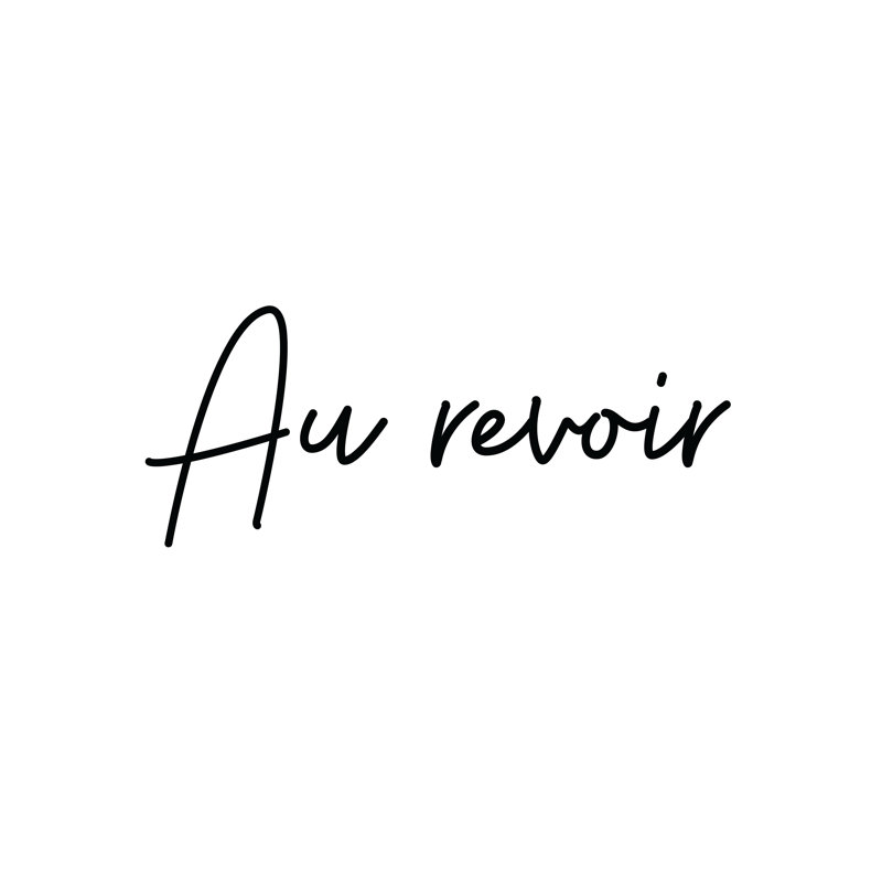 Au Revoir - Wrapped Canvas Print, 76cm H x 76cm W x 3.8cm D