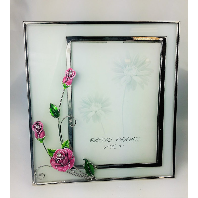 Inshore Silver Metal Embossed Picture Frame