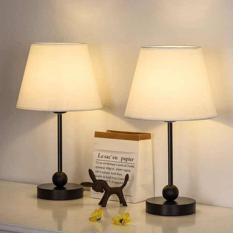 Lampe de bureau noire 10 po Tanyeka