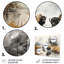 Décoration murale en métal gris Buffalo Misty Morning Grazing II - Animaux-1833170537