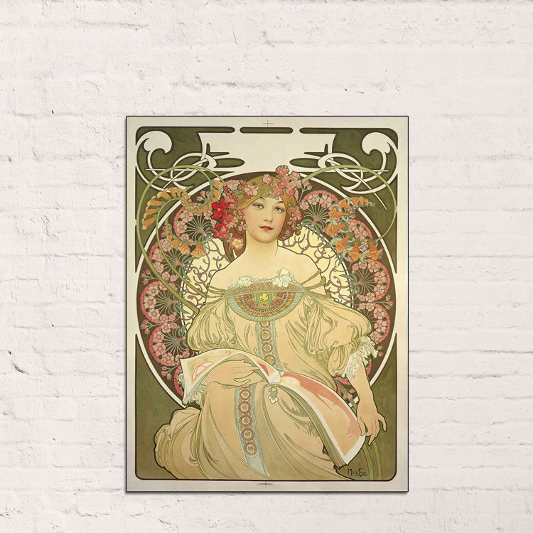Obraz by Mucha Alphonse - Wrapped Canvas Rectangle Print, 80cm H x 60cm W x 1.8cm D