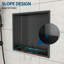 Niche de douche en acier inoxydable, noir bronze industriel-1369257767