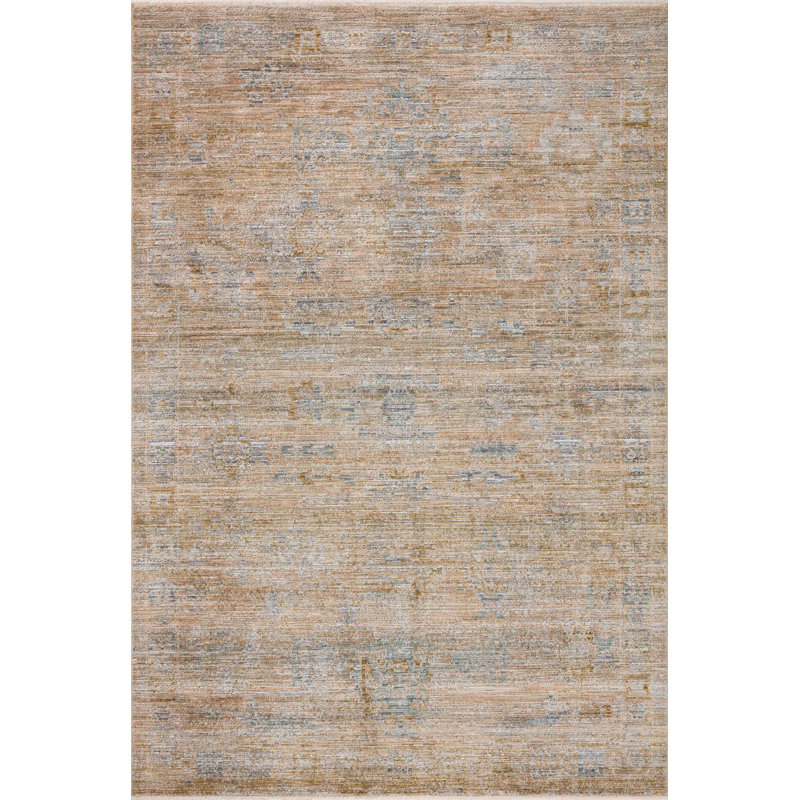 Tapis cuivre / acier Jean Stoffer x Loloi Katherine, Rectangle 2 pi 3 po x 3 pi 10 po