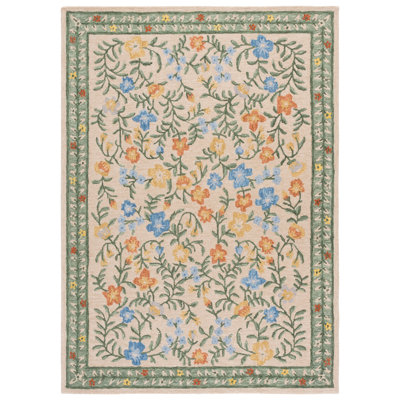 Martha Stewart 3856 Hand Tufted 85% Wool; 15% Cotton Floral Rug