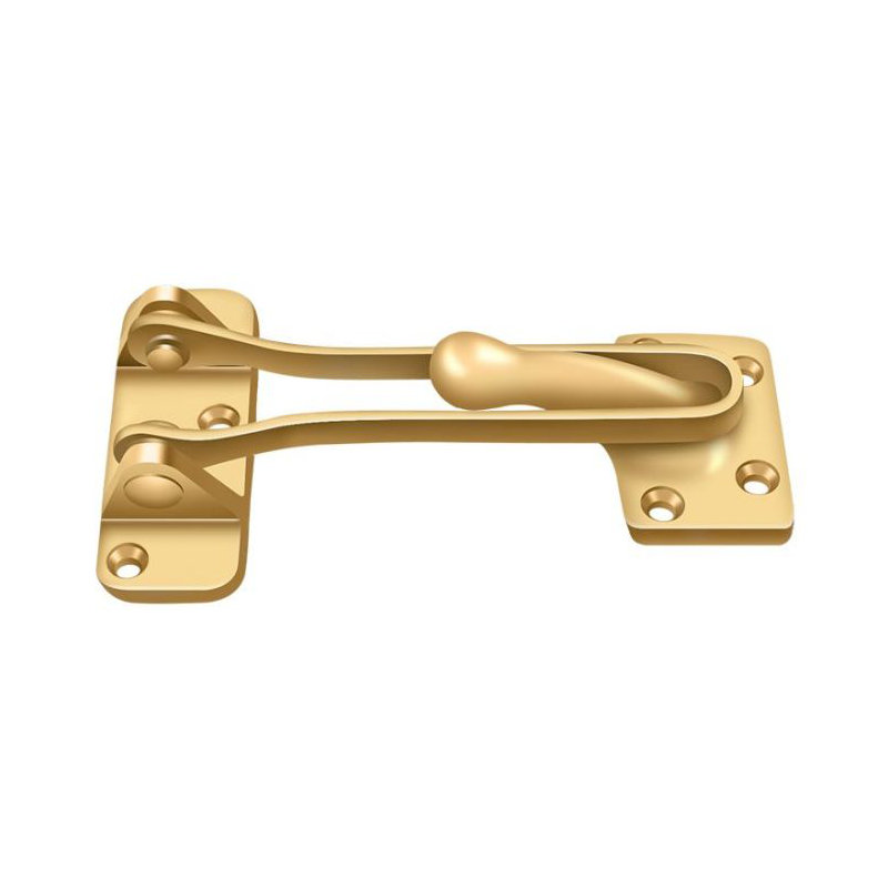 Protecteur de porte Deltana DG425CR003 4 po en laiton poli PVD, Laiton poli par dépôt physique en phase vapeur
