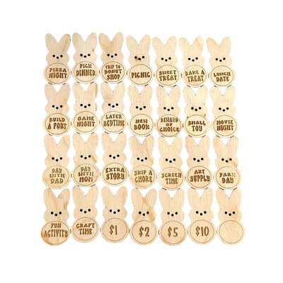 Easter Decorations Easter Rewards Bunny Eggs Tokens Event and Party Supplies