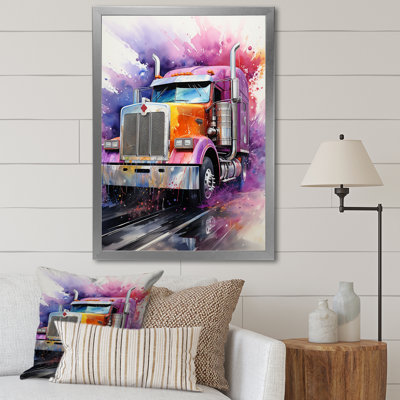 «Semi Truck Speed Demon I», reproduction d'art sur toile