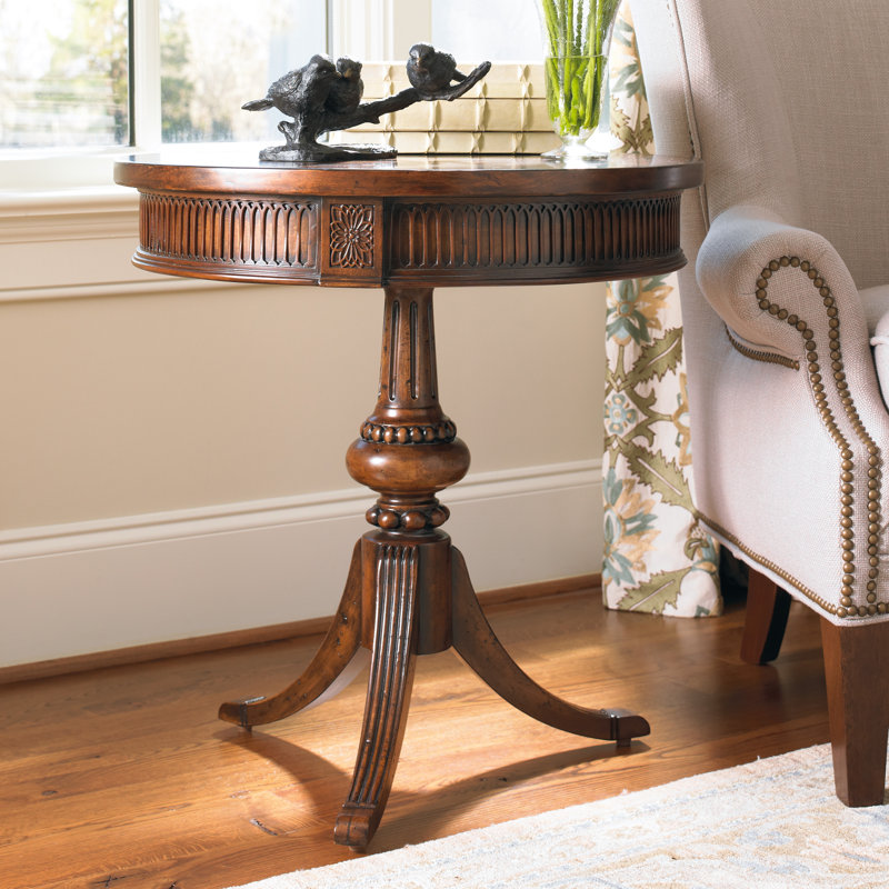 Seven Seas Round Pedestal Accent Table