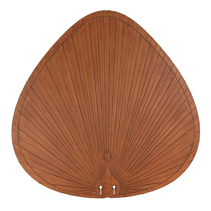 myFanimation 22 inch Indoor/Outdoor Ceiling Fan Wide Oval Palm Blade Set of 5 - Brown, Bamboo