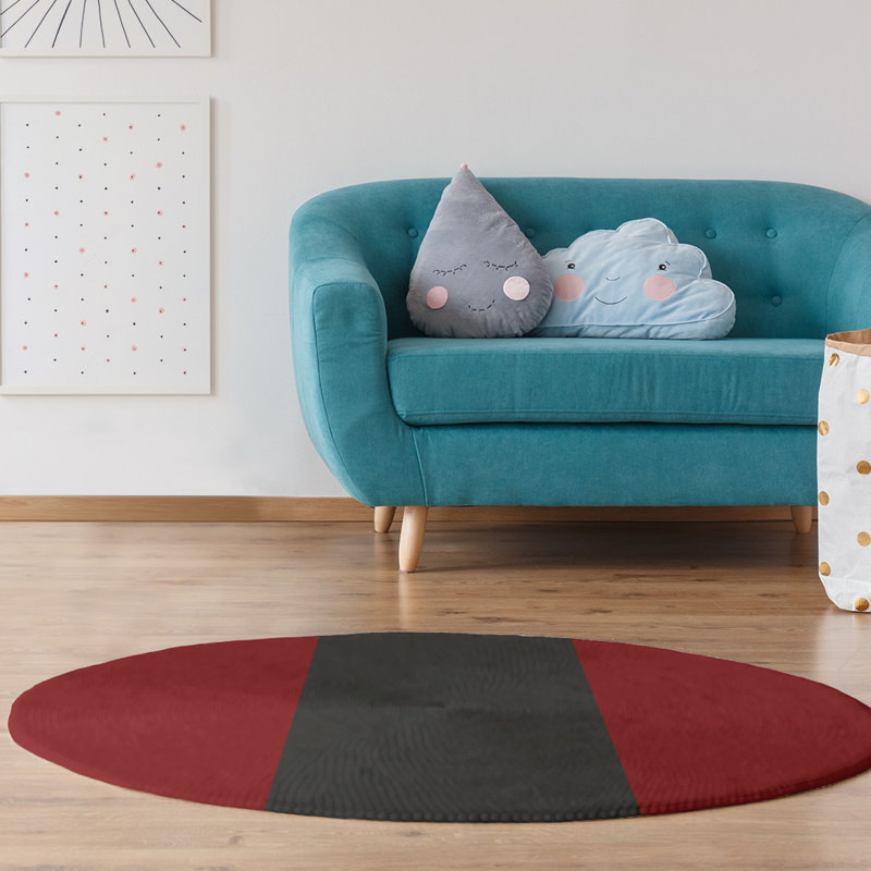Chenille Indoor Rug, Round 5'