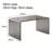 25.6-inch Modern Italian Creative Sled-shaped Acrylic Side Table, Bedroom Bedside Leisure Table, 0.8-inch Extra-thick Material, Transparent Color-83760098