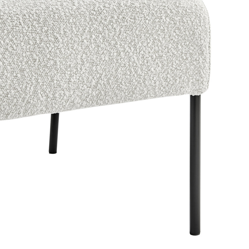 Zanyra 27.5Cm Wide Boucle Armchair, Beige 100% Polyester