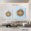 Caricature de soleil boho et de lune-109028373