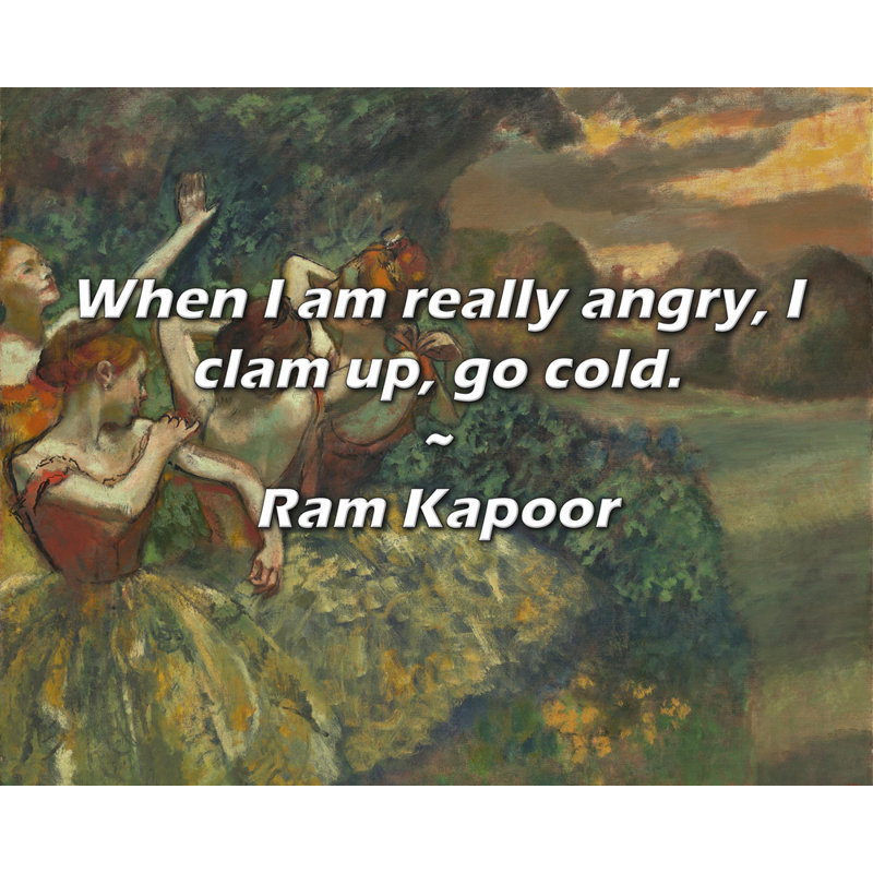 Ram Kapoor Citation: Quand je suis vraiment fâché, je me blesse, je deviens froid.