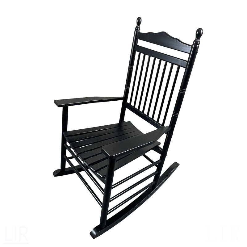 Fauteuil à bascule pour adulte balcon noir - fauteuil, Noir