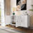 Modern Freestanding Storage Accent Cabinet with 2-Doors  Sideboard Buffet for Living Room, Dining Room, Bedroom and Entryway-1928500861