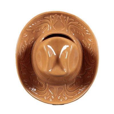Vase en céramique brun 8,85 "