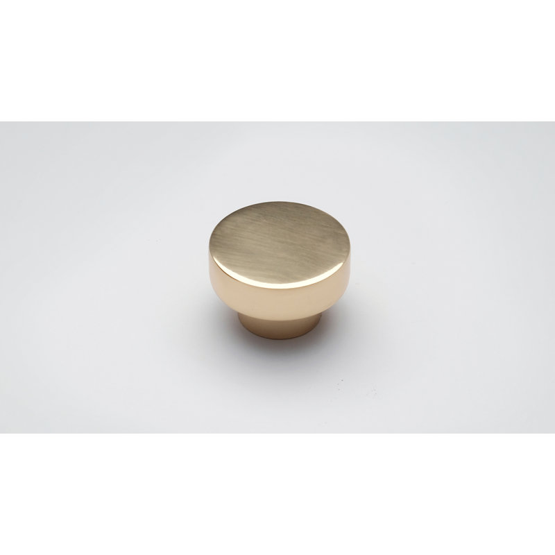 Klara 30mm Diameter Circle Knob Multipack, Polished Brass