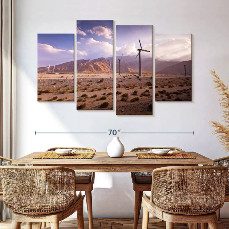 Lilie California Windmills, 42" H x 68" W
