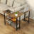 17 Storeys 360° Rotatable Sofa Side Table L-shaped Laptop Desk Snack Table Withshelf Patented-1934654465