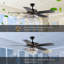 Gloristeen 52'' Ceiling Fan with Light Kit