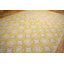Tapis unique jaune / ivoire 9 pi x 12 pi