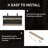 48" Double Bathroom Vanity Wall-mounted Floating vanities with Black Resin Stone Top,2 Drawers Modern-291920888