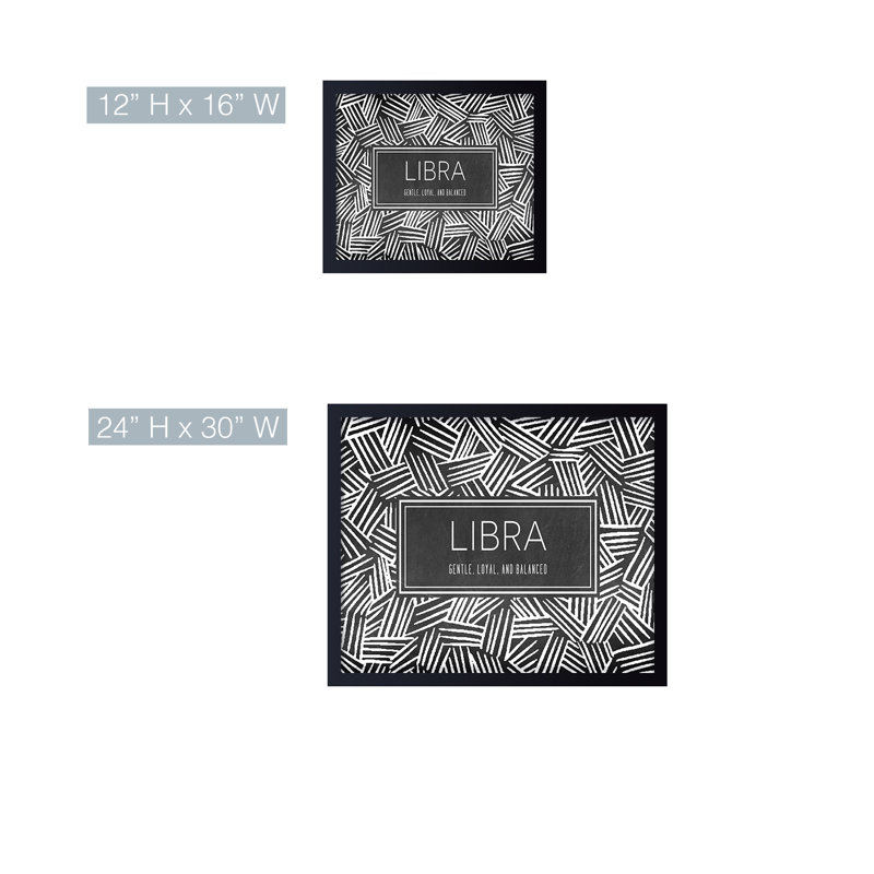 Chichi Libra par ChiChi Décor - impression encadrée, H 24 po x l 30 po x P 1 po