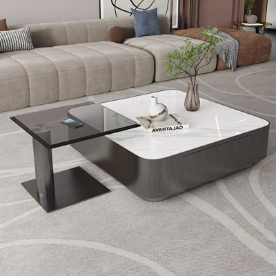 Italian-style modern light luxury coffee table set