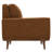 Orange Upholstered Loveseat