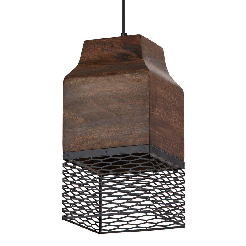 Luminaire suspendu rectangulaire à 1 lumière Drago