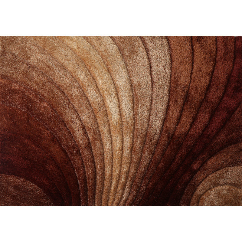 Tapis brun touffeté à la main Galway, Rectangle 2 pi x 3 pi