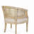 Decorative chair rubberwood beige natural