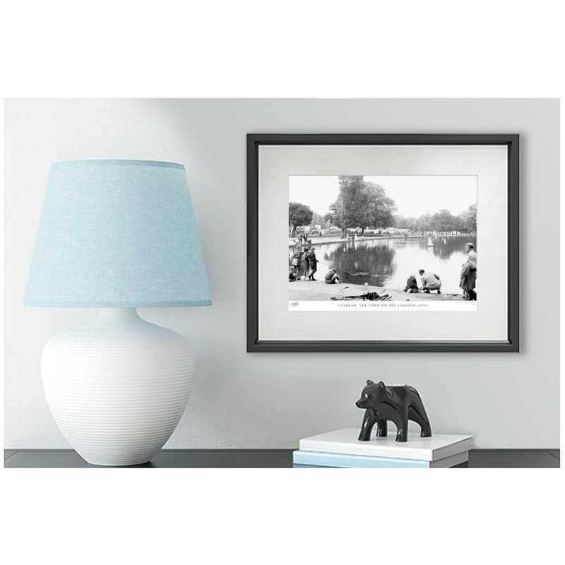 Clapham, The Pond On The Common C1955 by Francis Frith - Single Picture Frame Print, 28cm H x 36cm W x 2.3cm D