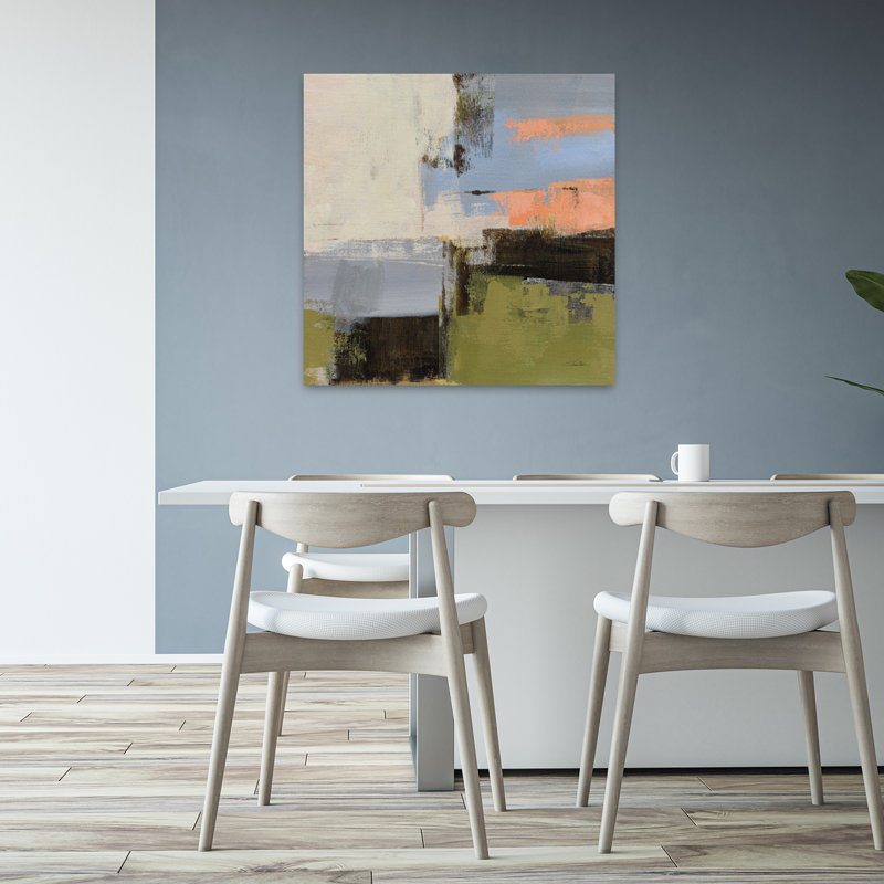 Abstract Fragments I, art abstrait contemporain, H 32 po x l 32 po