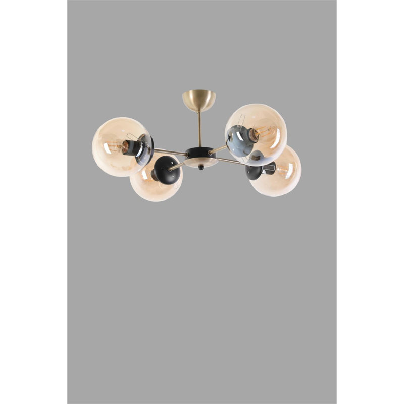 Congdon 4 - Light Sputnik Chandelier, Amber