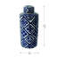 D6.3X13.8 "Bocal cylindrique bleu et blanc Valora