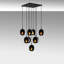 Everglades 9 - Light Black Cluster Pendant