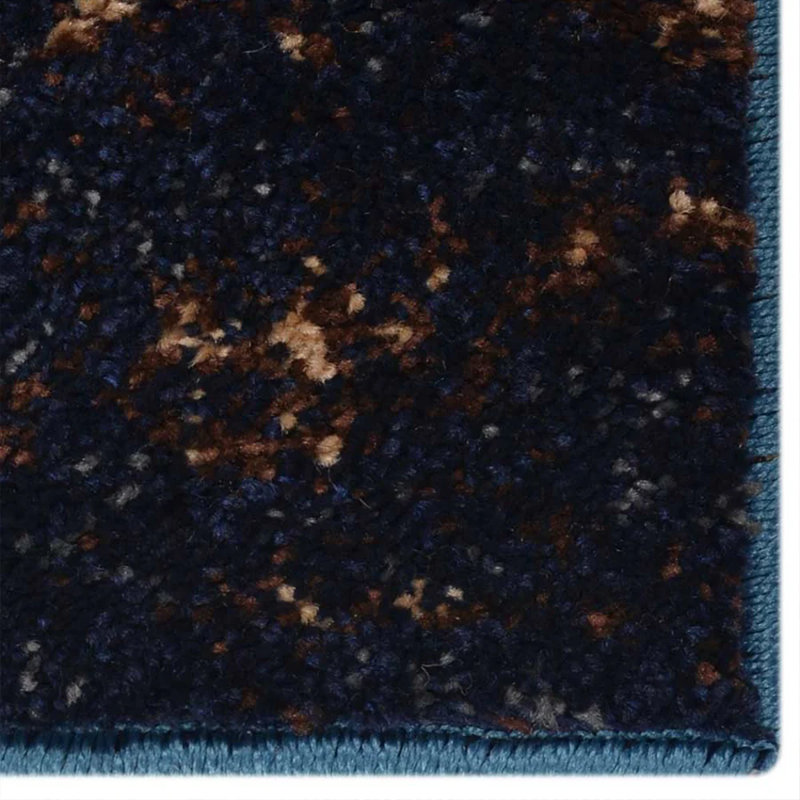 Allard Machine Made Heatset Polyproplyene Area Rugs - Rectangle, Blue Color, Abstract Modern Design, Low Pile Machine Made Area Rugs for Living Room, Bed Room