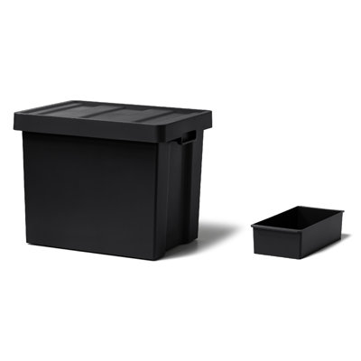 Organisateur de bacs de rangement en plastique blanc Like-it
