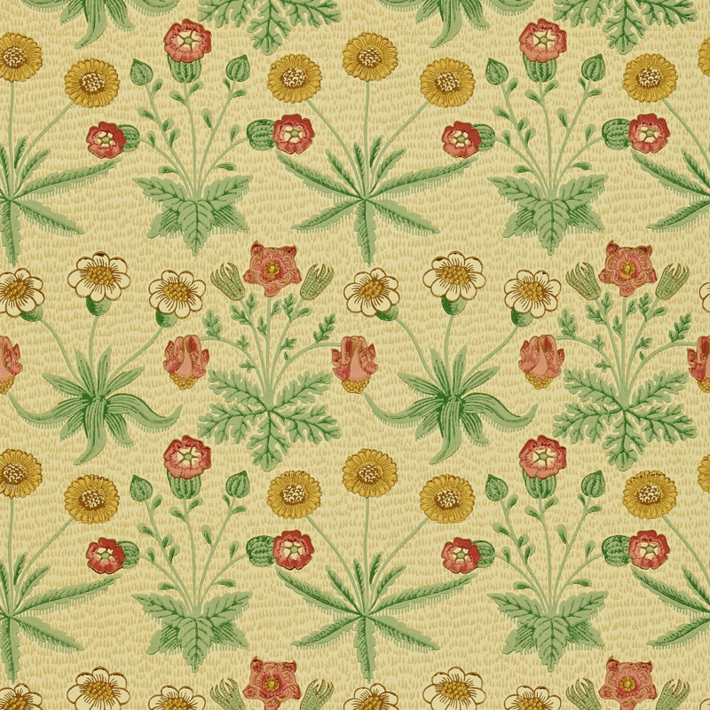 Daisy 10.05m x 52cm Matte Wallpaper Roll, Yellow