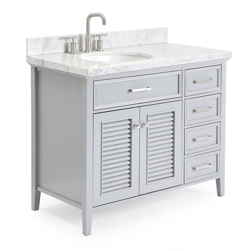 Kensington 43'' W Single Vanity, Right, Gray
