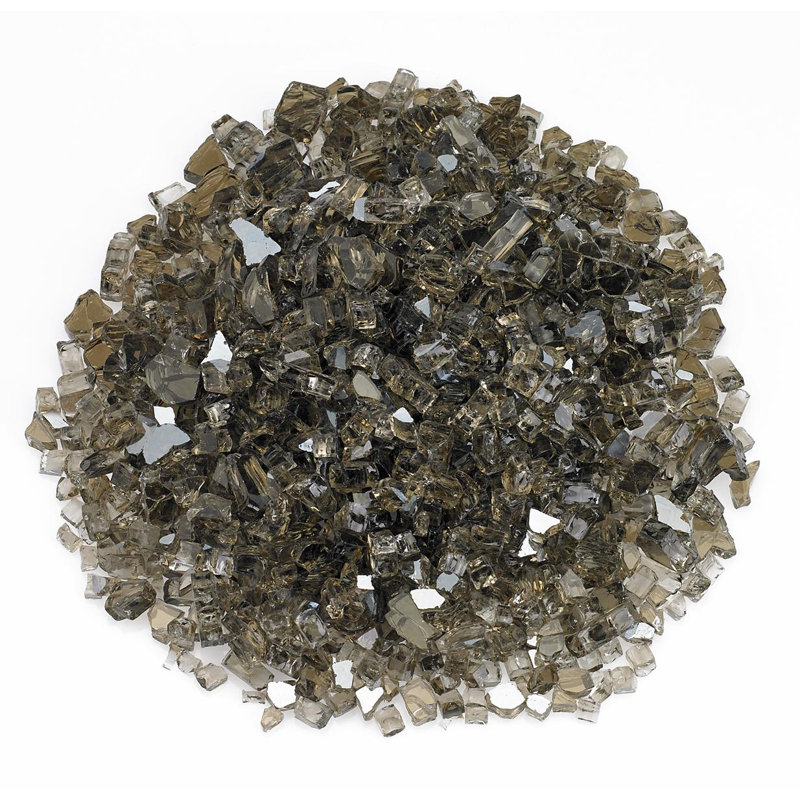 Bronze Crushed Glass Fire Pit Fuel, 12-inch