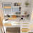 Makeup Vanity With Lights In 3 Colors & Openable Mirror, Vanity Desk With 4 Drawers & 1 Cabinets & Shelves, Vanity Table Rattan Vanity Dresser-1956101812