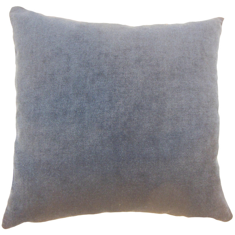 Feather Reversible Throw Pillow, Carbon