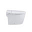 Combiné de bidet de toilette intelligent avec buse autonettoyante, siège chauffant, veilleuse, commande à bouton, chasse d'eau en cas de panne de courant, fermeture en douceur, chasse automatique, avec télécommande